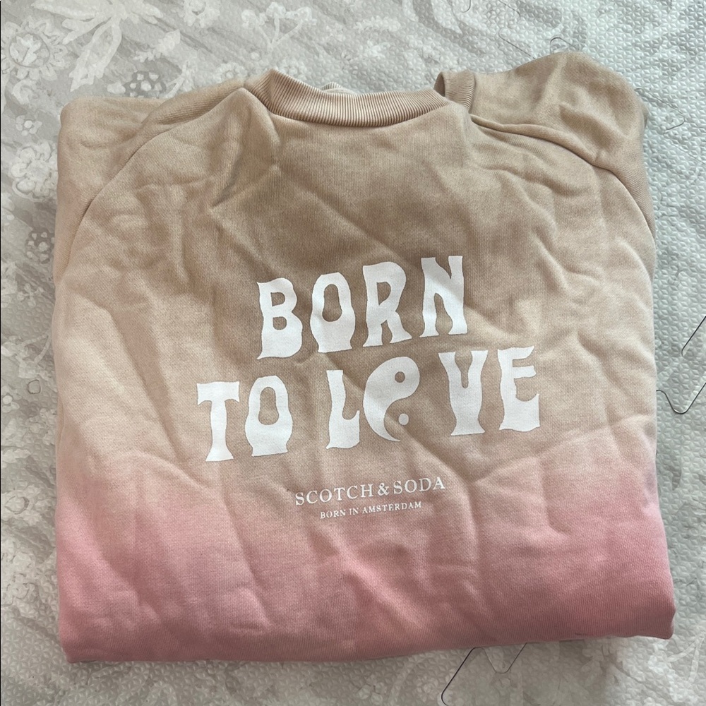 Scotch & Soda Gradient Sweatshirt with Slogan